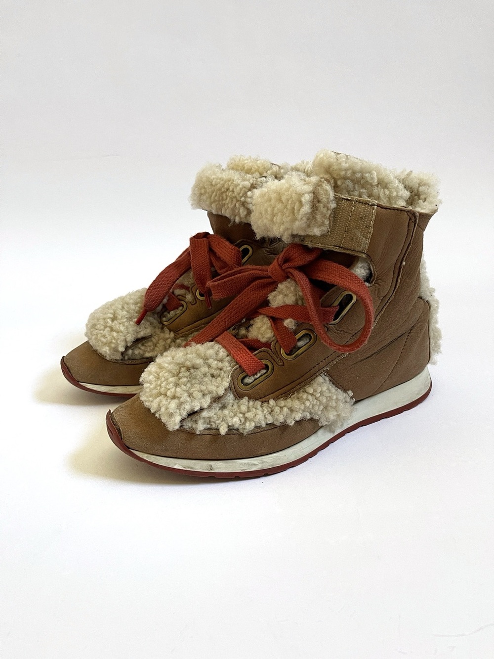 Vivienne Westwood 3 Tongue Shearling Trainer Sneakers AW16 US 7 - Picture 10 of 15